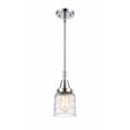 thumbnail image 1 of 447-1S-PC-G513 Innovations Lighting Bell - 1 Light Stem Hung Mini Pendant In Industrial Style-11.13 Inches Tall and 5 Inches Wide-Polished Chrome, 1 of 1