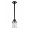 thumbnail image 1 of 447-1S-OB-G52 Innovations Lighting Bell - 1 Light Stem Hung Mini Pendant In Industrial Style-11.13 Inches Tall and 5 Inches Wide-Oil Rubbed Bronze, 1 of 1