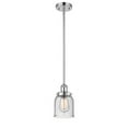 thumbnail image 1 of 916-1S-PC-G54 Innovations Lighting Bell - 1 Light Stem Hung Mini Pendant In Industrial Style-10 Inches Tall and 5 Inches Wide-Polished Chrome, 1 of 5