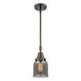 thumbnail image 1 of 447-1S-OB-G53 Innovations Lighting Bell - 1 Light Stem Hung Mini Pendant In Industrial Style-11.13 Inches Tall and 5 Inches Wide-Oil Rubbed Bronze, 1 of 1
