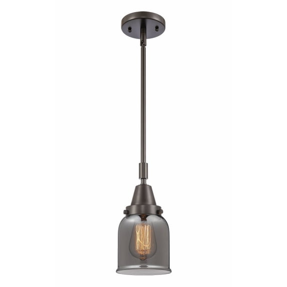 447-1S-OB-G53 Innovations Lighting Bell - 1 Light Stem Hung Mini Pendant In Industrial Style-11.13 Inches Tall and 5 Inches Wide-Oil Rubbed Bronze