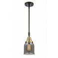 thumbnail image 1 of 447-1S-BAB-G53 Innovations Lighting Bell - 1 Light Stem Hung Mini Pendant In Industrial Style-11.13 Inches Tall and 5 Inches Wide-Black Antique Brass, 1 of 1