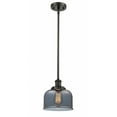thumbnail image 1 of 916-1S-OB-G73-Innovations Lighting-Bell - 1 Light Stem Hung Mini Pendant In Industrial Style-10 Inches Tall and 8 Inches Wide-Oil Rubbed Bronze, 1 of 7