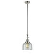 thumbnail image 1 of 206-PN-G74 Innovations Lighting Bell - 1 Light Stem Hung Tiltable Mini Pendant In Industrial Style-14 Inches Tall and 8 Inches Wide-Polished Nickel, 1 of 7