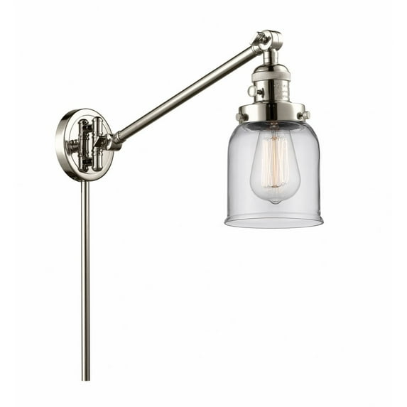 Innovations Lighting - Bell - 1 Light Swing Arm Wall Sconce In Industrial