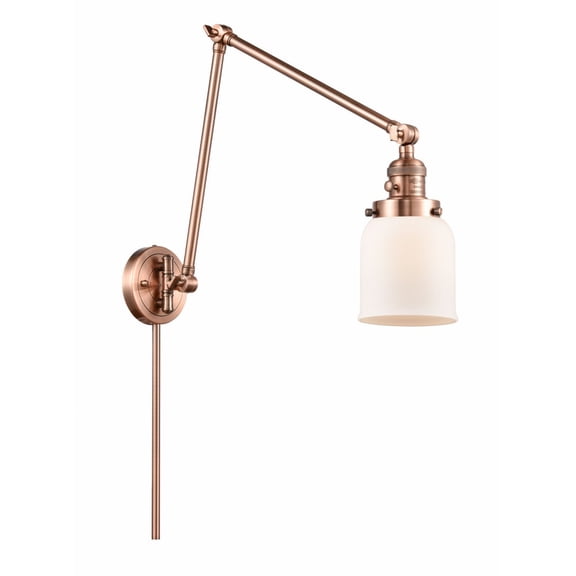 Innovations Lighting - Bell - 1 Light Swing Arm Wall Sconce In Industrial