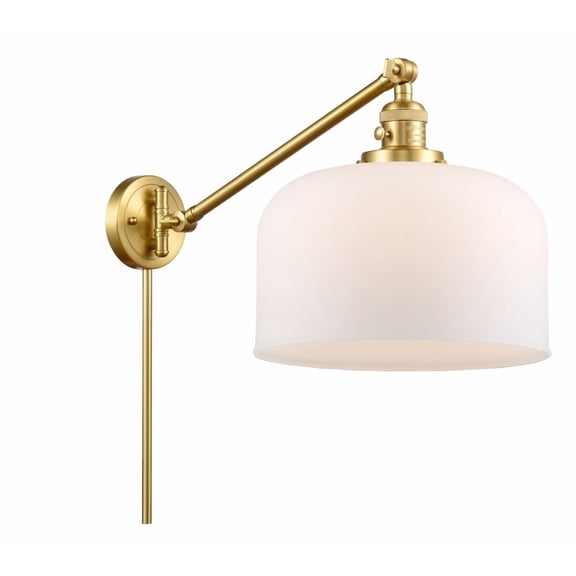 Innovations Lighting - Bell - 1 Light Swing Arm Wall Sconce In Industrial