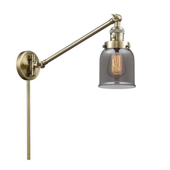 Innovations Lighting - Bell - 1 Light Swing Arm Wall Sconce In Industrial