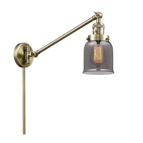 Innovations Lighting - Bell - 1 Light Swing Arm Wall Sconce In Industrial