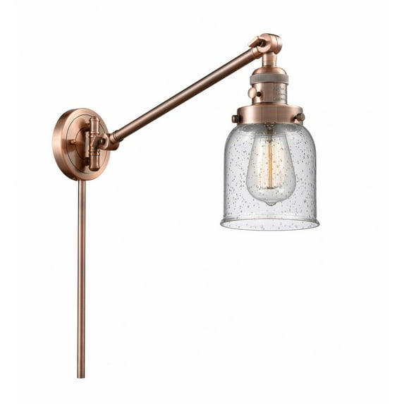 Innovations Lighting - Bell - 1 Light Swing Arm Wall Sconce In Industrial