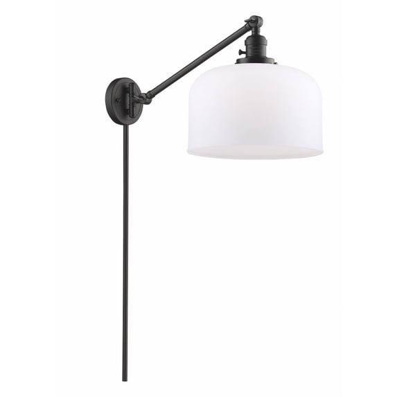Innovations Lighting - Bell - 1 Light Swing Arm Wall Sconce In Industrial