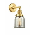 thumbnail image 1 of 203SW-SG-G58 Innovations Lighting Bell - 1 Light Wall Sconce In Industrial Style-10 Inches Tall and 5 Inches Wide-Satin Gold Finish-Silver Plated, 1 of 3