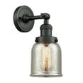 thumbnail image 1 of 203-BK-G58 Innovations Lighting Bell - 1 Light Wall Sconce In Industrial Style-10 Inches Tall and 5 Inches Wide-Matte Black Finish-Silver Plated, 1 of 4