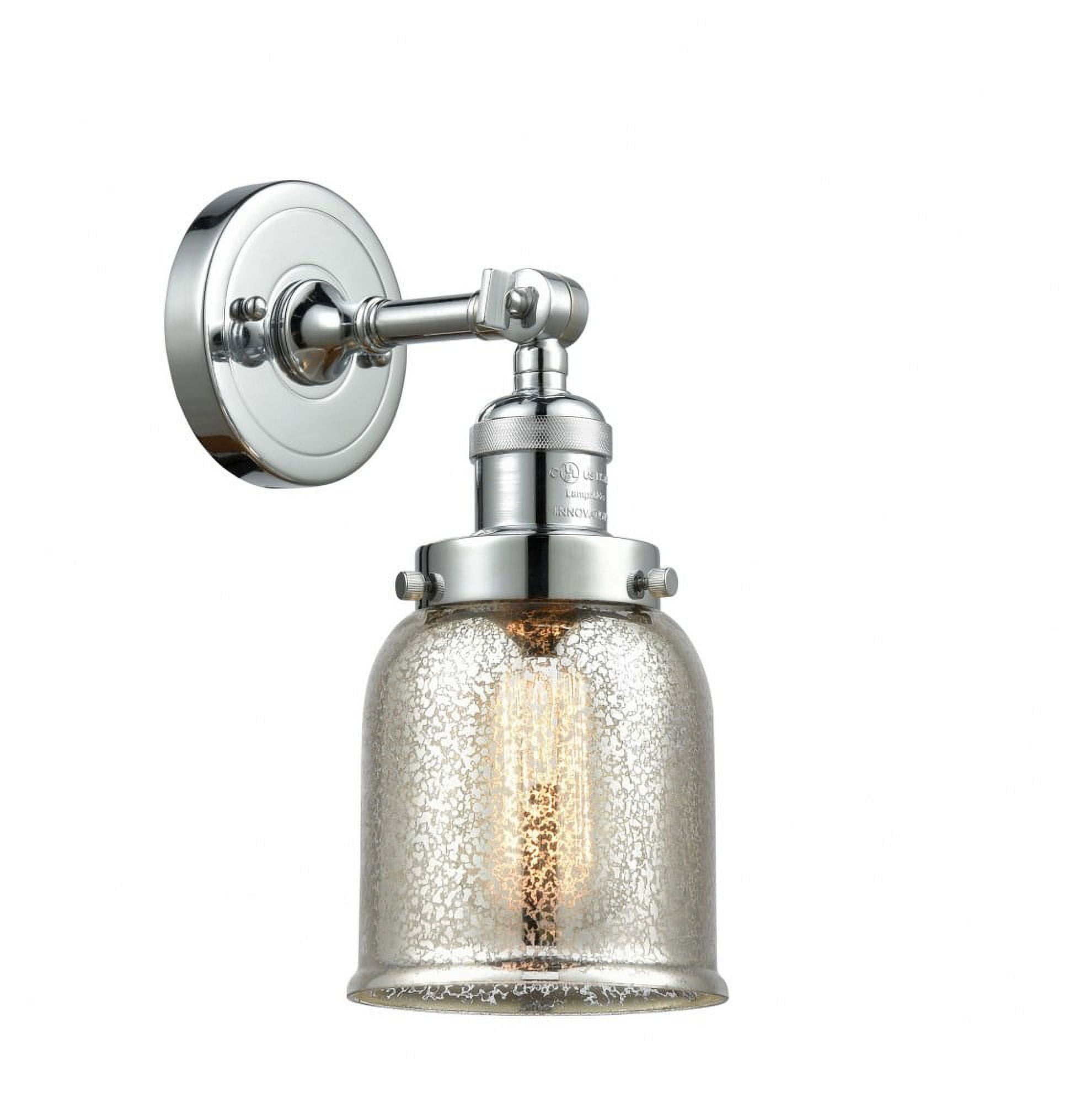 Elegant Adjustable Swivel Sconce in Silver with Glass Shade