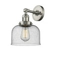 thumbnail image 1 of 203-SN-G74 Innovations Lighting Bell - 1 Light Wall Sconce In Industrial Style-12 Inches Tall and 8 Inches Wide-Brushed Satin Nickel Finish-Seedy, 1 of 4