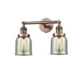 thumbnail image 1 of 208-AC-G58 Innovations Lighting Bell - 2 Light Bath Vanity In Industrial Style-10 Inches Tall and 16 Inches Wide-Antique Copper Finish-Silver Plated, 1 of 2