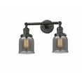 thumbnail image 1 of 208-OB-G53 Innovations Lighting Bell - 2 Light Bath Vanity In Industrial Style-10 Inches Tall and 16 Inches Wide-Oil Rubbed Bronze Finish-Light Smoke, 1 of 4