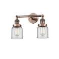 thumbnail image 1 of 208-AC-G52 Innovations Lighting Bell - 2 Light Bath Vanity In Industrial Style-10 Inches Tall and 16 Inches Wide-Antique Copper Finish-Clear Glass, 1 of 2