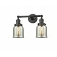 thumbnail image 1 of 208-OB-G58 Innovations Lighting Bell - 2 Light Bath Vanity In Industrial Style-10 Inches Tall and 16 Inches Wide-Oil Rubbed Bronze Finish-Silver, 1 of 5