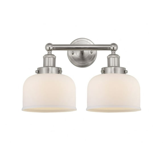 616-2W-SN-G71 Innovations Lighting Bell - 2 Light Bath Vanity In Industrial Style-10 Inches Tall and 15.5 Inches Wide-Brushed Satin Nickel