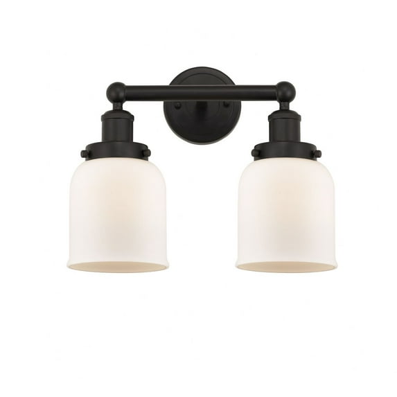 616-2W-OB-G51 Innovations Lighting Bell - 2 Light Bath Vanity In Industrial Style-10 Inches Tall and 15.5 Inches Wide-Oil Rubbed Bronze Finish-Matte