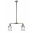 thumbnail image 1 of 209-SN-G52 Innovations Lighting Bell - 2 Light Island In Traditional Style-10 Inches Tall and 21 Inches Wide-Brushed Satin Nickel Finish-Clear Glass, 1 of 7