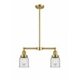 thumbnail image 1 of 209-SG-G52-Innovations Lighting-Bell - 2 Light Island In Traditional Style-10 Inches Tall and 21 Inches Wide-Satin Gold Finish-Clear Glass Color, 1 of 1