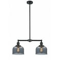 thumbnail image 1 of 209-OB-G73 Innovations Lighting Bell - 2 Light Island In Traditional Style-10 Inches Tall and 21 Inches Wide-Oil Rubbed Bronze Finish-Light Smoke, 1 of 2