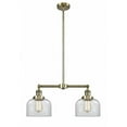 thumbnail image 1 of 209-AB-G72-Innovations Lighting-Bell - 2 Light Island In Traditional Style-10 Inches Tall and 21 Inches Wide-Antique Brass Finish-Clear Glass Color, 1 of 7