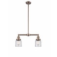 thumbnail image 1 of 209-AC-G52 Innovations Lighting Bell - 2 Light Island In Traditional Style-10 Inches Tall and 21 Inches Wide-Antique Copper Finish-Clear Glass Color, 1 of 7