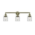 thumbnail image 1 of Innovations Lighting  Bell 3 Light 30" Bath Vanity Light Antique Brass/Clear, 1 of 5