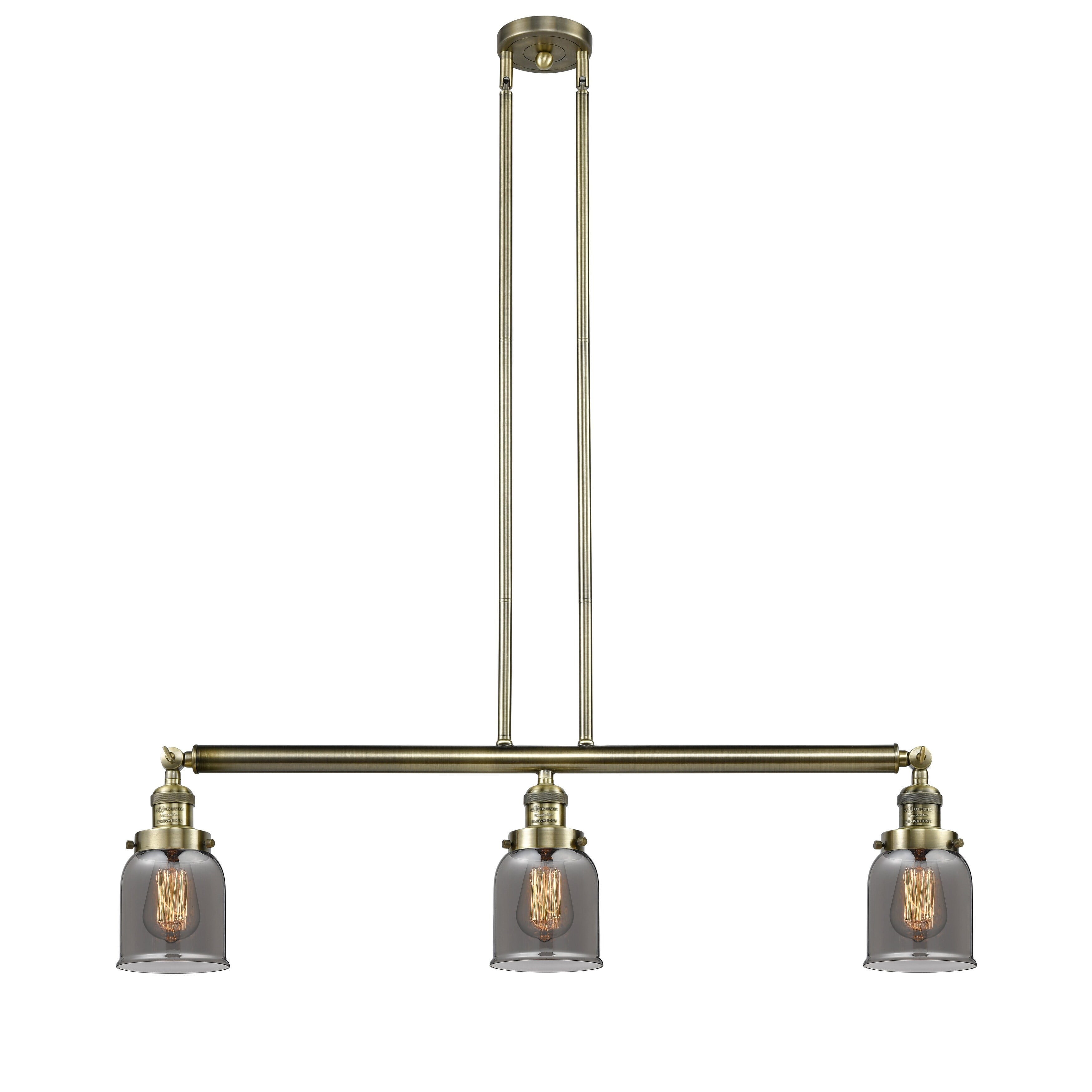 Franklin Restoration Small Bell 36" Vintage Brass Island Light