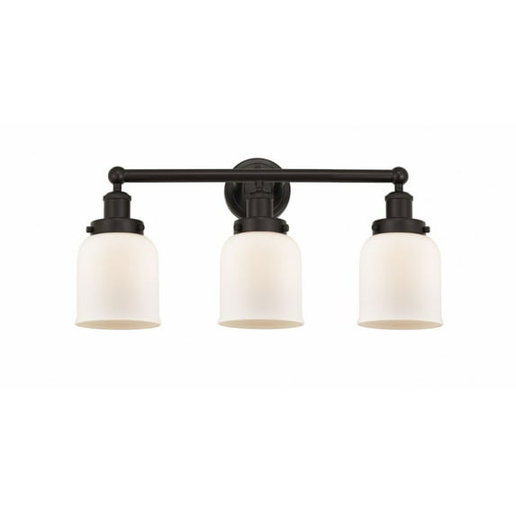 616-3W-OB-G51 Innovations Lighting Bell - 3 Light Bath Vanity In Industrial Style-10 Inches Tall and 24.5 Inches Wide-Oil Rubbed Bronze Finish-Matte