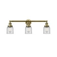 thumbnail image 1 of 205-BB-G52 Innovations Lighting Bell - 3 Light Bath Vanity In Industrial Style-11 Inches Tall and 30 Inches Wide-Brushed Brass Finish-Clear Glass, 1 of 4