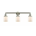 thumbnail image 1 of 205-SN-G51 Innovations Lighting Bell - 3 Light Bath Vanity In Industrial Style-11 Inches Tall and 30 Inches Wide-Brushed Satin Nickel Finish-Matte, 1 of 4