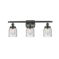 thumbnail image 1 of 916-3W-OB-G54-Innovations Lighting-Bell - 3 Light Bath Vanity In Industrial Style-12 Inches Tall and 26 Inches Wide-Oil Rubbed Bronze Finish-Seedy, 1 of 7