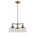 thumbnail image 1 of Innovations Lighting - Bell - 3 Light Chandelier In Industrial Style-11 Inches, 1 of 7