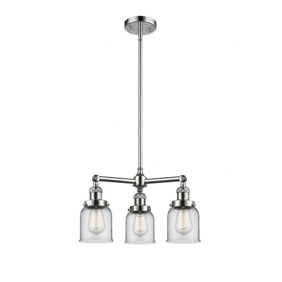 Innovations Lighting - Bell - 3 Light Chandelier In Industrial Style-11 Inches
