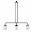 thumbnail image 1 of 213-PN-G52 Innovations Lighting Bell - 3 Light Island In Industrial Style-10 Inches Tall and 37.5 Inches Wide-Polished Nickel Finish-Clear Glass Color, 1 of 7