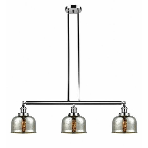 Innovations Lighting - Bell - 3 Light Stem Hung Island In Industrial Style-13