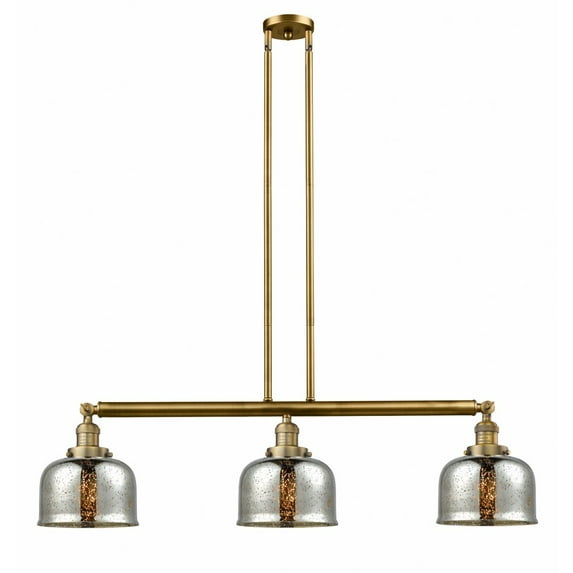 Innovations Lighting - Bell - 3 Light Stem Hung Island In Industrial Style-13