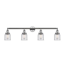 Innovations Lighting  Bell 4 Light 42" Bath Vanity Light Clear/Polished Chrome