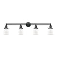 thumbnail image 1 of Innovations Lighting  Bell 4 Light 42" Bath Vanity Light Matte White/Matte Black, 1 of 5