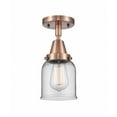 thumbnail image 1 of Innovations Lighting - Bell - 5 Inch 3.5W 1 LED Flush Mount  Antique Copper, 1 of 1