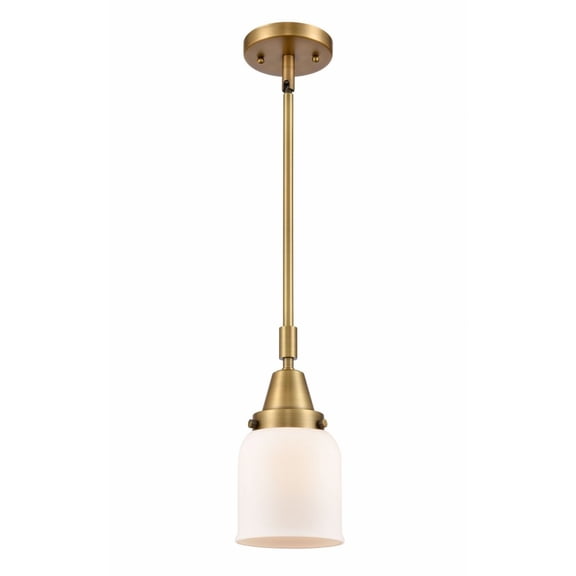 Innovations Lighting - Bell - 5 Inch 3.5W 1 LED Mini Pendant  Brushed Brass