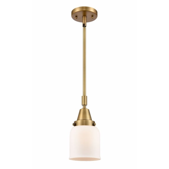 Innovations Lighting - Bell - 5 Inch 3.5W 1 LED Mini Pendant Brushed Brass
