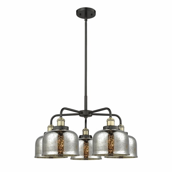 Innovations Lighting - Bell - 5 Light Stem Hung Chandelier In Art Deco