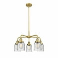 thumbnail image 1 of Innovations Lighting - Bell - 5 Light Stem Hung Chandelier In Art Deco, 1 of 5