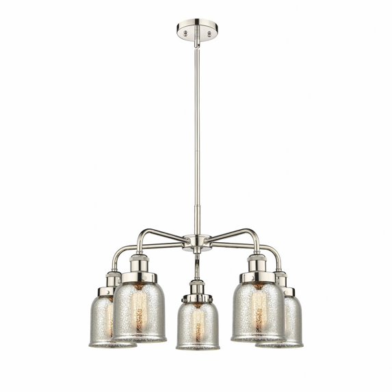 Innovations Lighting - Bell - 5 Light Stem Hung Chandelier In Art Deco