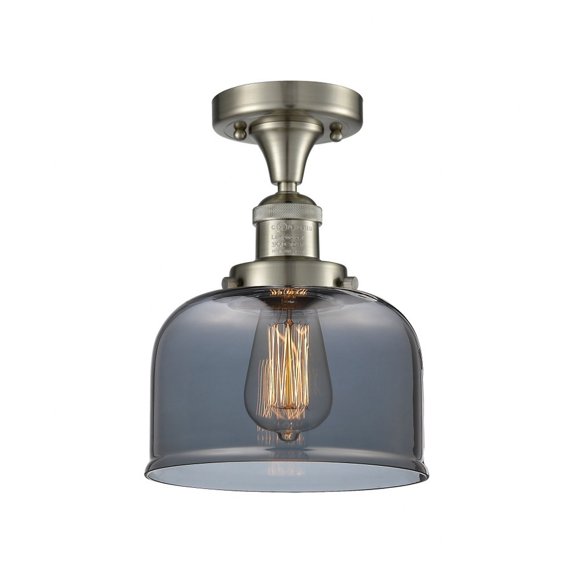 Innovations Lighting - Bell Cage - 1 Light Semi-Flush Mount In Industrial